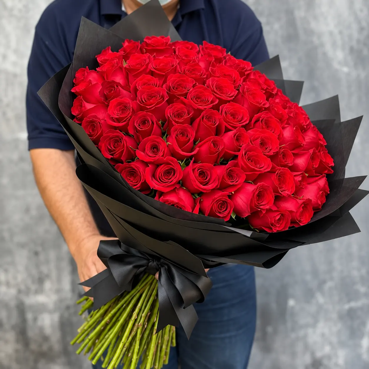 100 rosas rojas premium